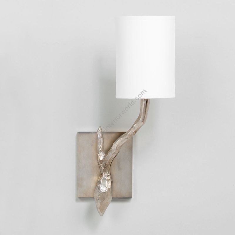 Nickel finish / White Card lampshades / Right position
