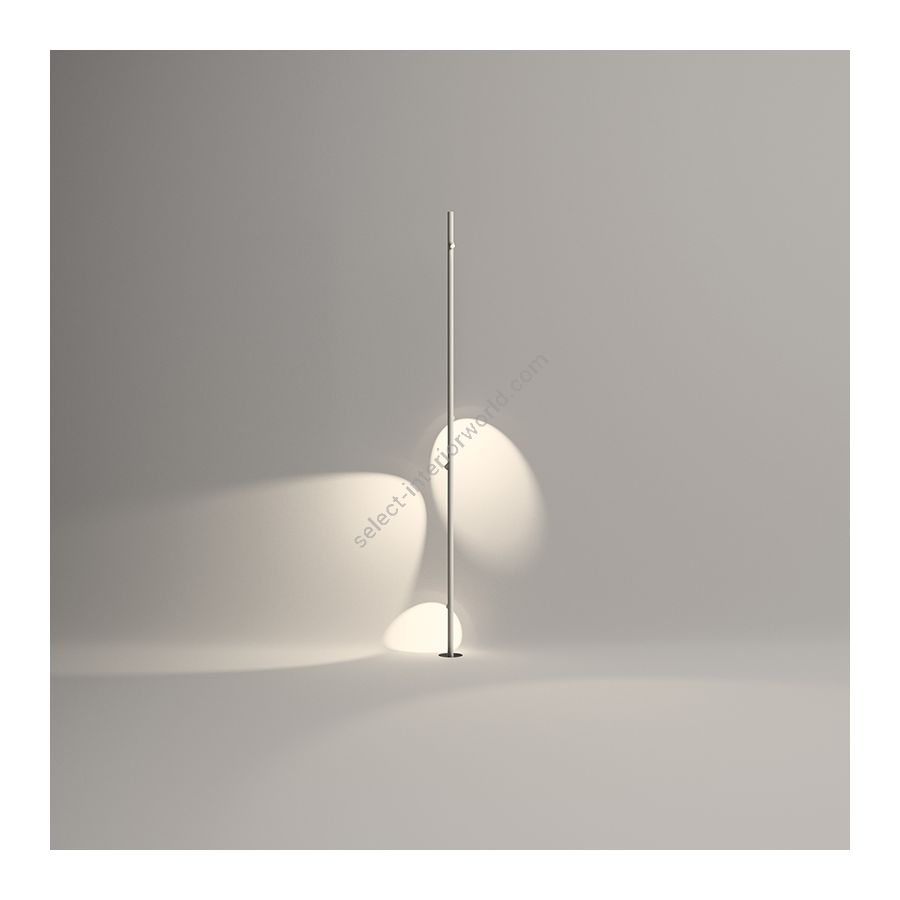 Outdoor floor led lamp / Off-white finish / 4 lights (cm.: 295 x 15 x 15)