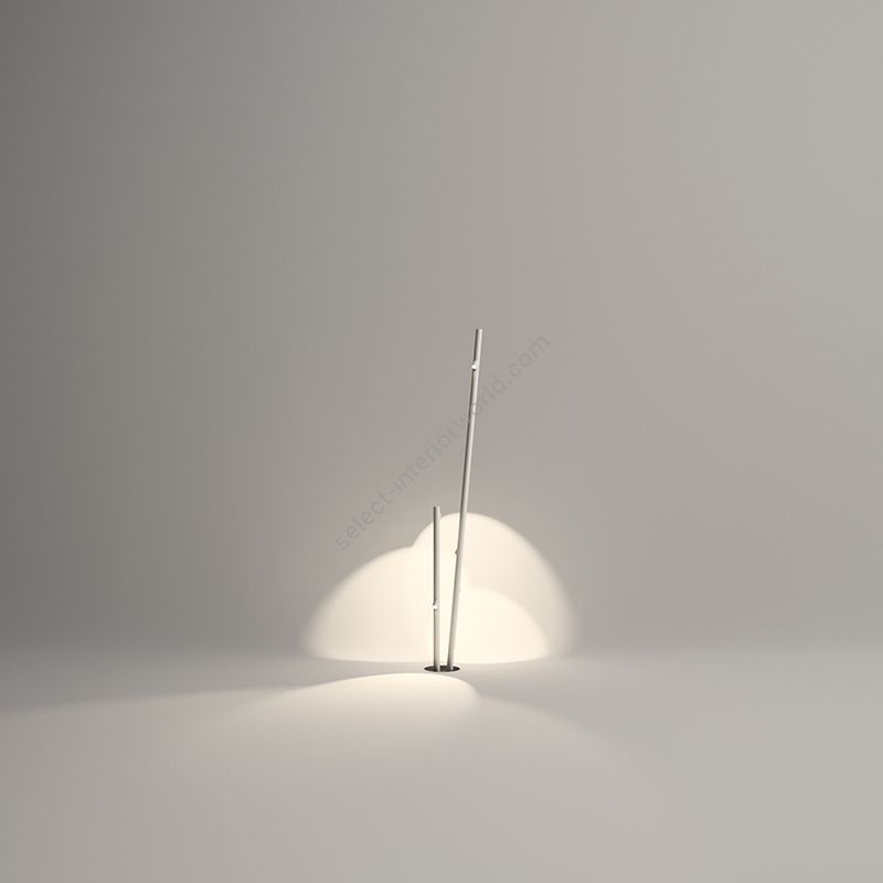 Outdoor floor led lamp / Off-white finish / 5 lights (cm.: 215 x 43 x 39)