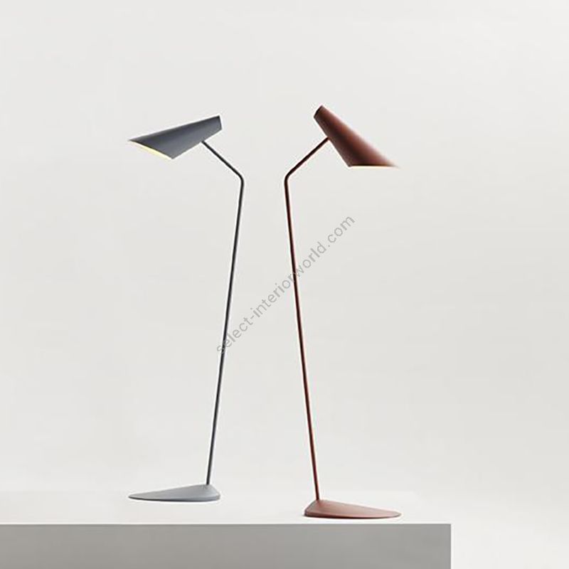Floor lamp / Blue and Terra Red finishes