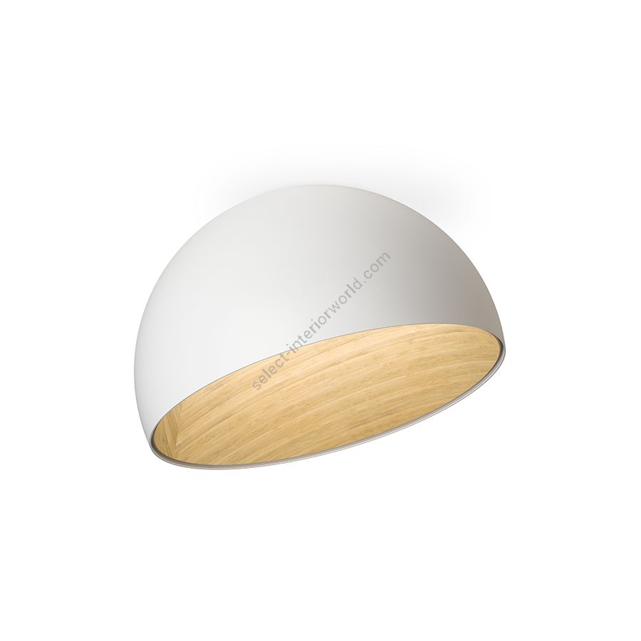 Flush mount led lamp / White finish / cm.: 47 x 70 x 70