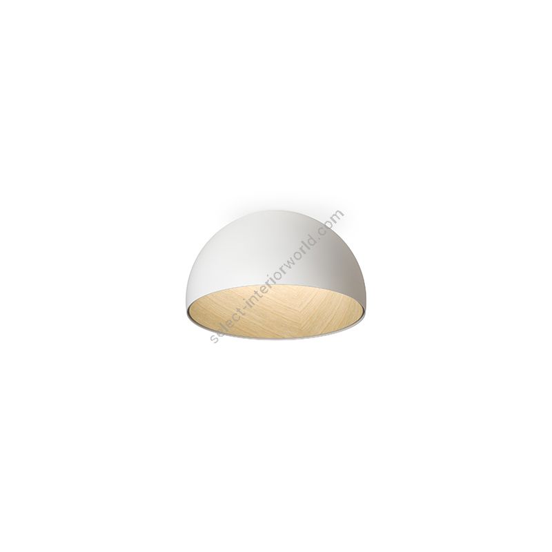 Flush mount led lamp / White finish / cm.: 19 x 35 x 35