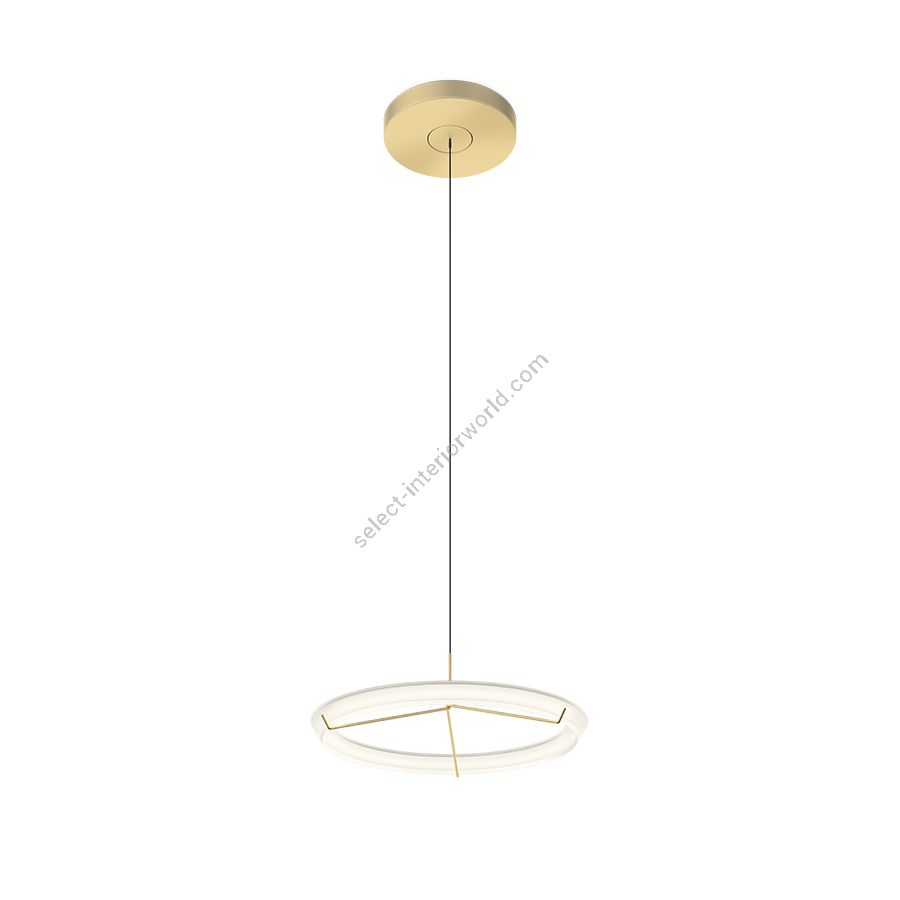 Pendant led lamp / Gold finish / Without inclined diffuser