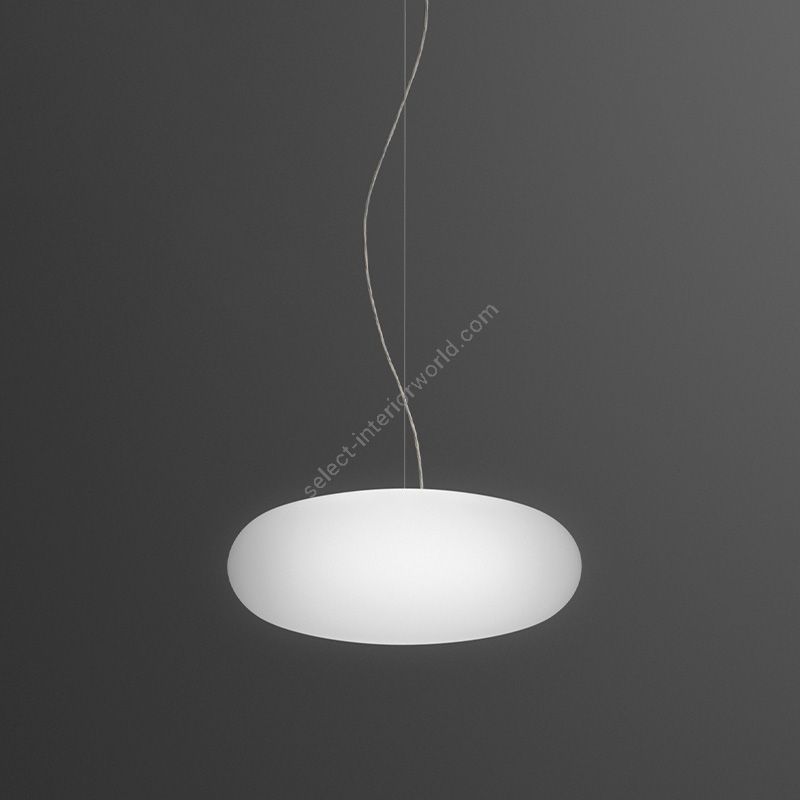 Pendant lamp / White finish / cm.: max 200 (H1/26) x 60 x 60