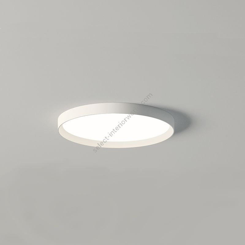 Flush mount led lamp / White finish / cm.: 7 x 73 x 73