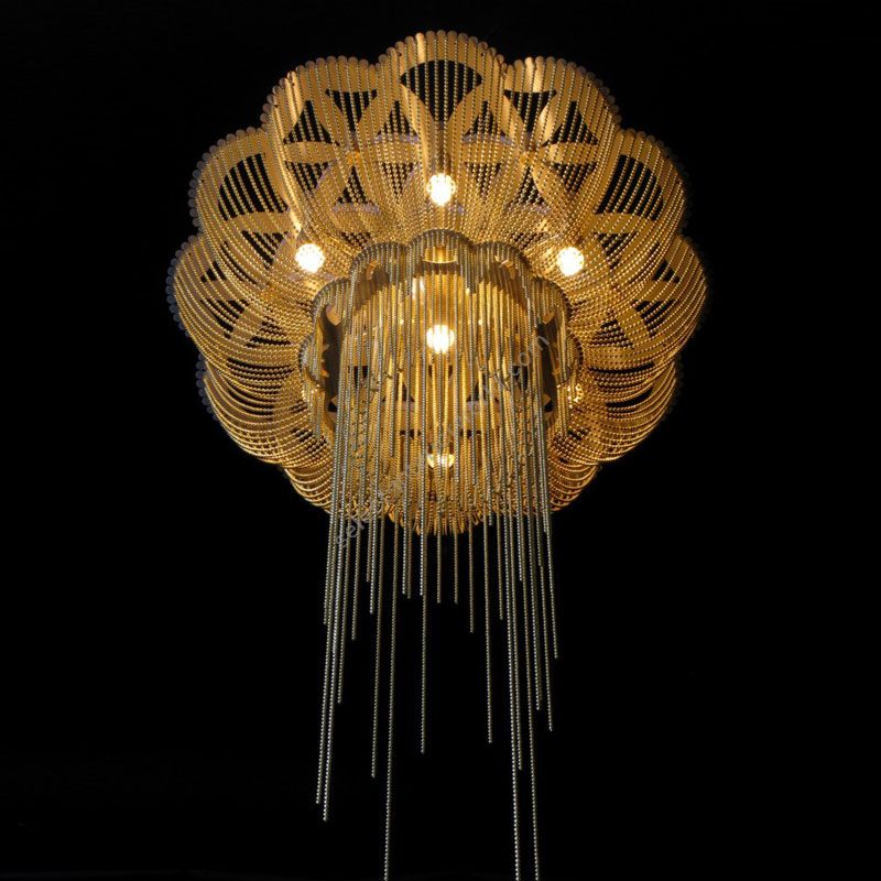 Brass color range, cm.: 75 x 50 x 50 / inch.: 29.5" x 20" x 20" size