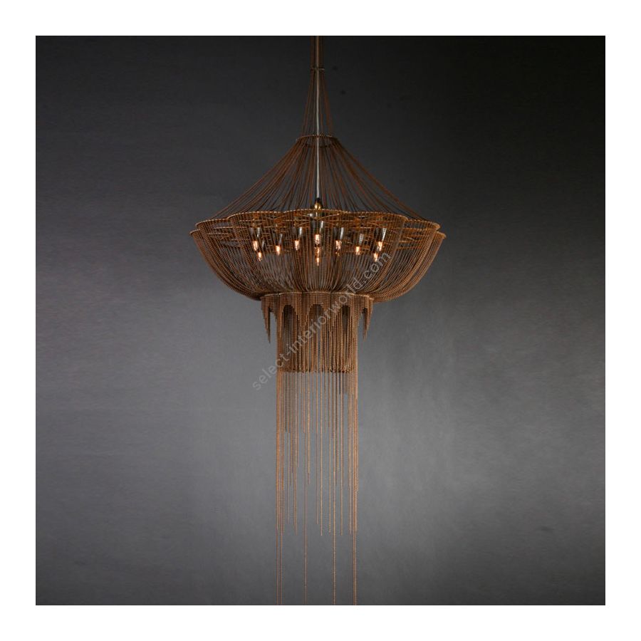 Rust color range, cm.: 175 x 70 x 70 / inch.: 69" x 28" x 28" size