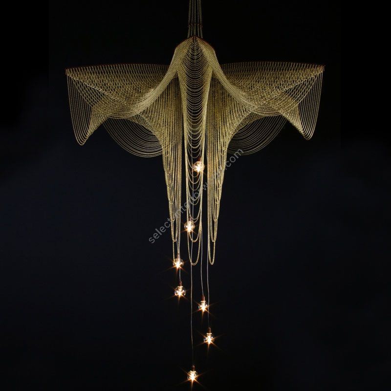 Brass color range, cm.: 150 x 100 x 100 / inch.: 59" x 39.4" x 39.4" size