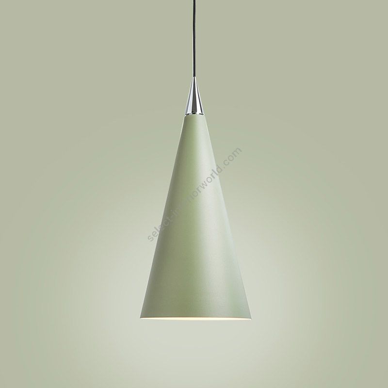 Suspension lamp / Sage green finish