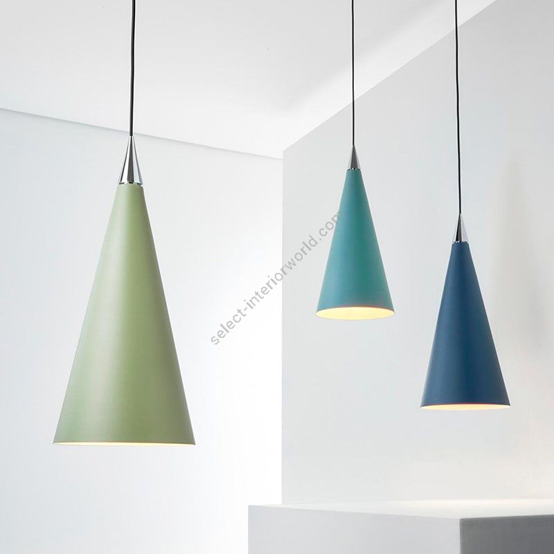 Suspension lamp, Sage green / Artic green / Ocean blue finish