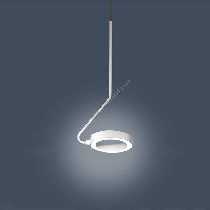 Suspension led lamp / Pure white finish