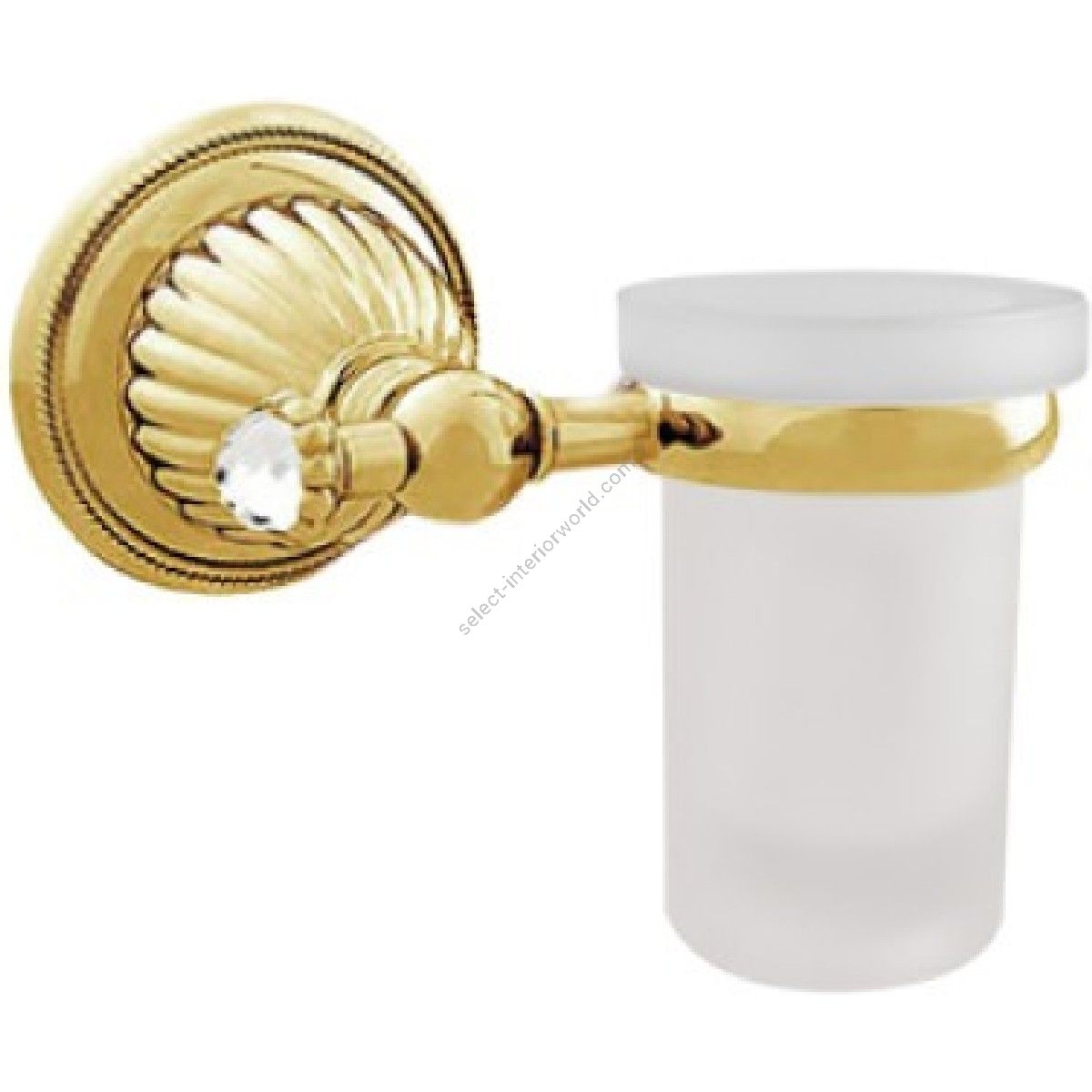 Bronces Mestre / Toothbrush Holders / Wall toothbrush holder with Swavoski crystal 033280.000.01