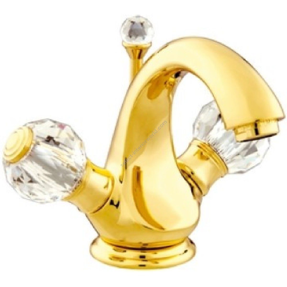 Bronces Mestre / Washbasin Fittings / One hole basin mixer with Swarovski crystal 036105.000.00