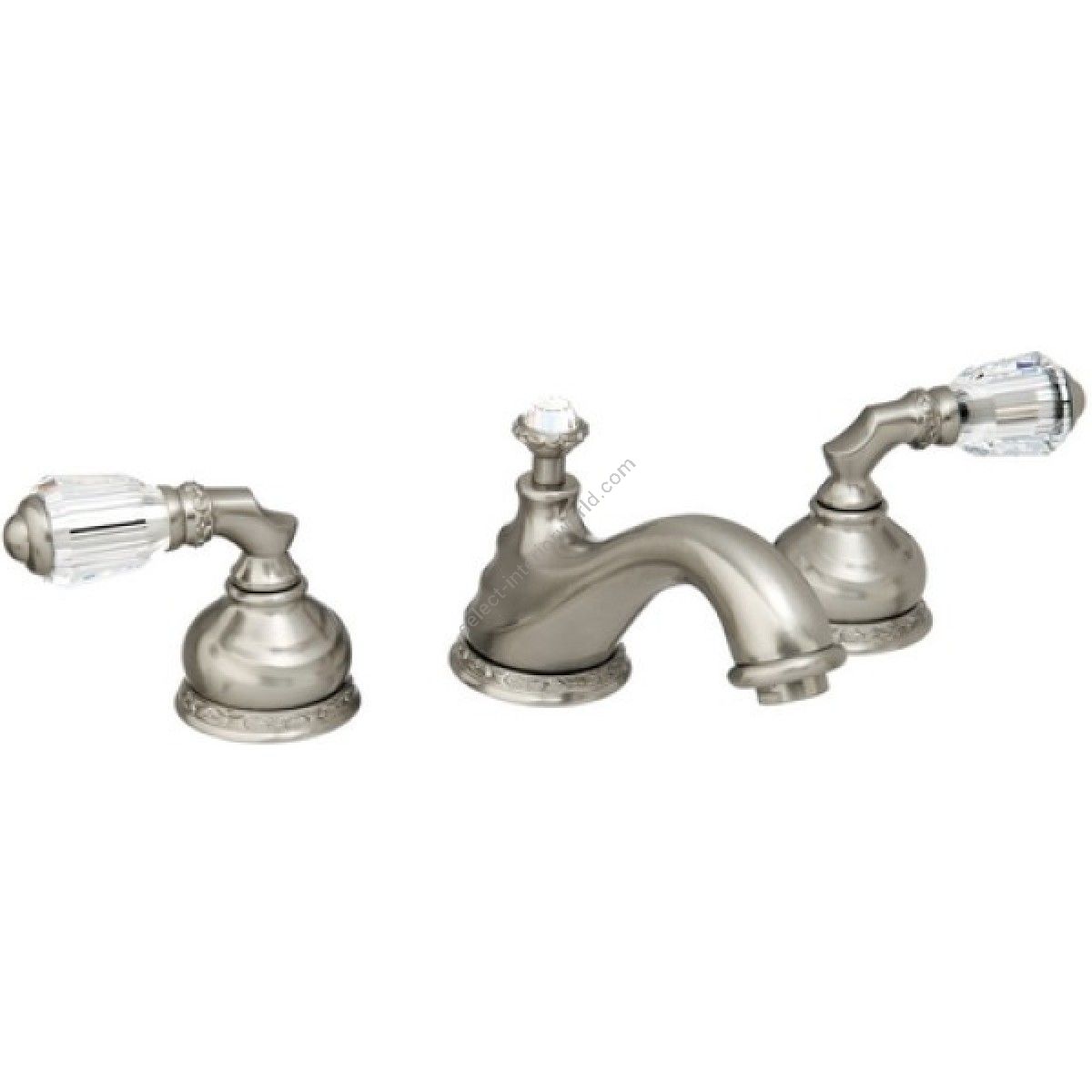 Bronces Mestre / Washbasin Fittings / Three holes basin set with Swarovski crystal 041601.A00.62
