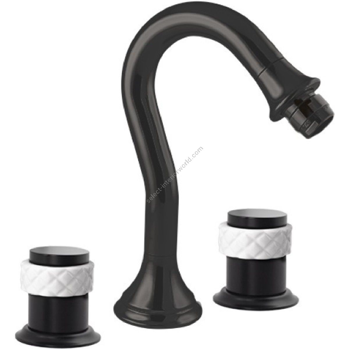 Bronces Mestre / Bidet Fittings / Three holes bidet set with white porcelain 065521.000.84