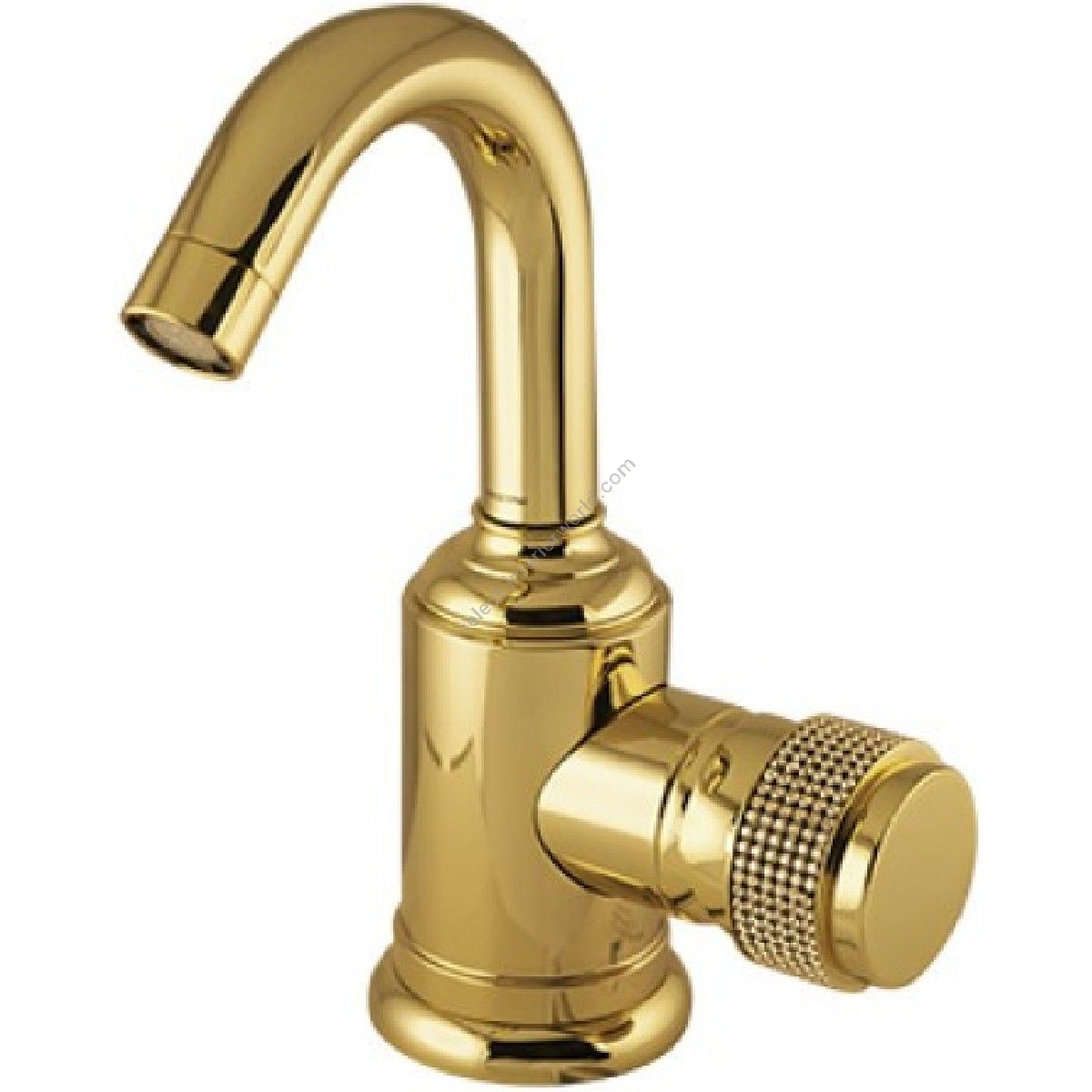 Bronces Mestre / Bidet Fittings / Single lever bidet mixer with knob champagne Swarovski Crystal Mesh 071423.HC0.00
