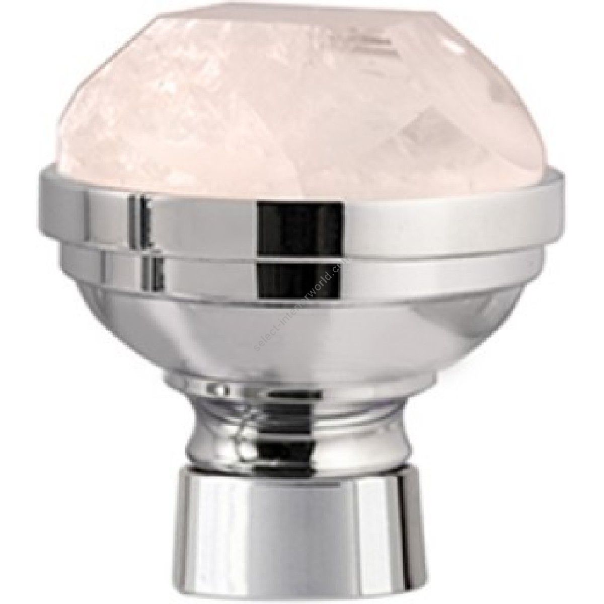 Bronces Mestre / Knobs for Shower Systems / Knob for shower system with pink quartz stone 072245.QZP.50