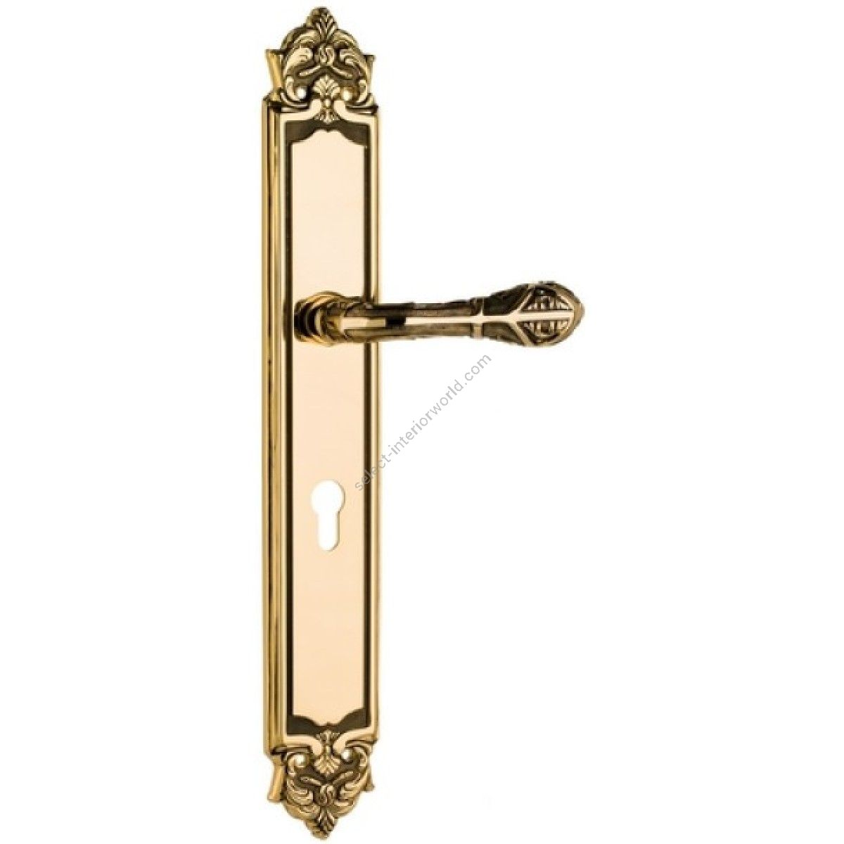 Bronces Mestre / Door Handles / Clasica with keyhole europrofile 85mm 0A3734.85Y.12