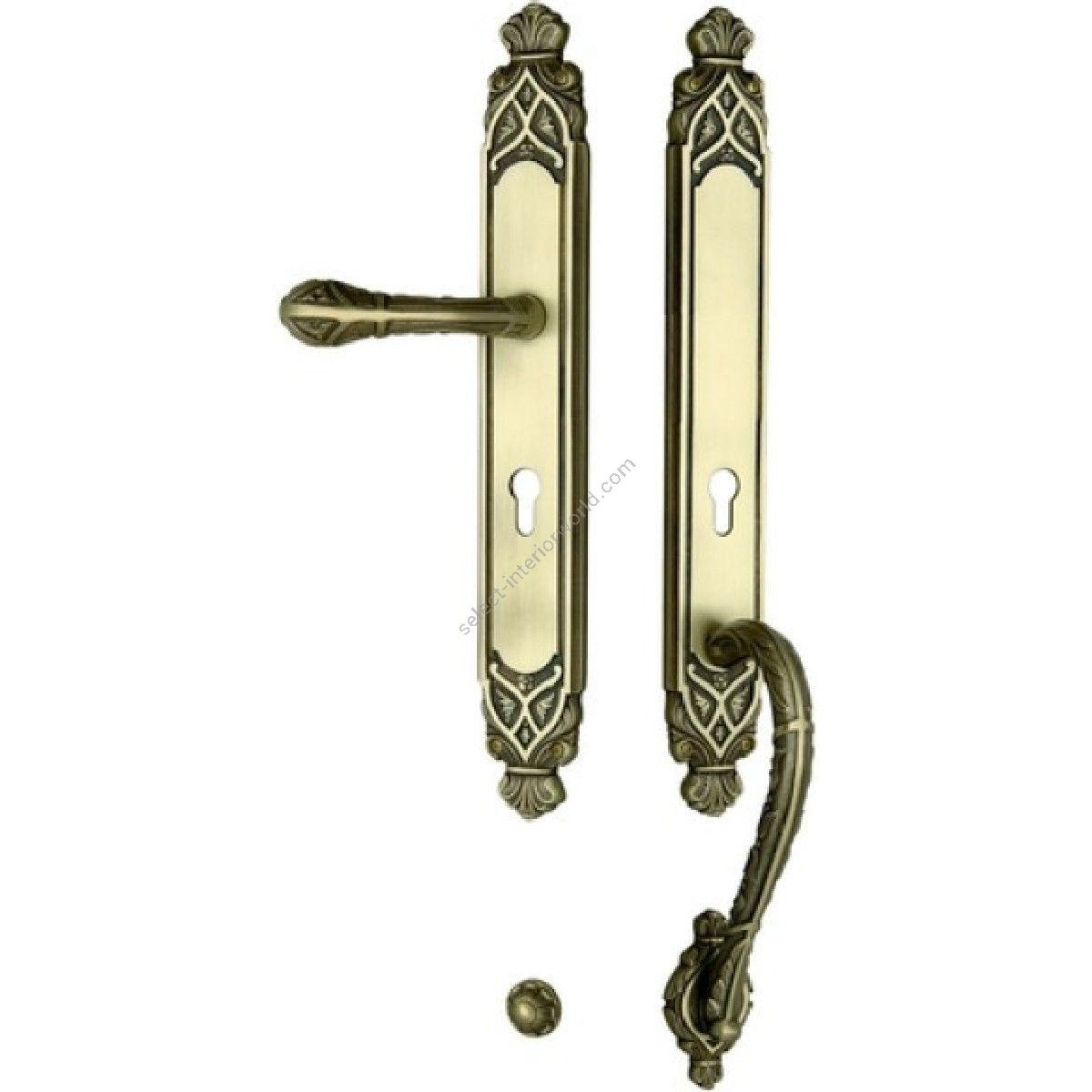 Bronces Mestre / Door Handles / Clasica set with keyhole europrofile 85mm 0J3407.85Y.44