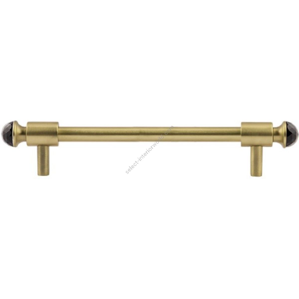 Bronces Mestre / Furniture Handles / Clasica with black Swarovski crystal 160mm between centers 0T5000.SN160.30