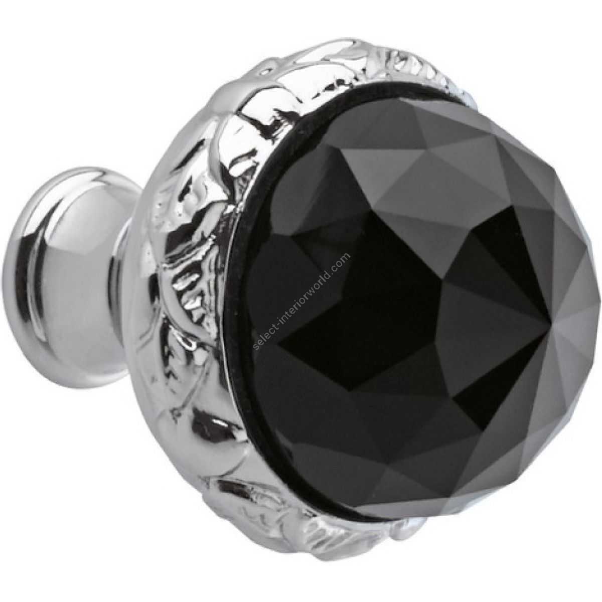 Bronces Mestre / Furniture Handles / Clasica 37mm with Swarovski black crystal 0Z5744.BN0.50