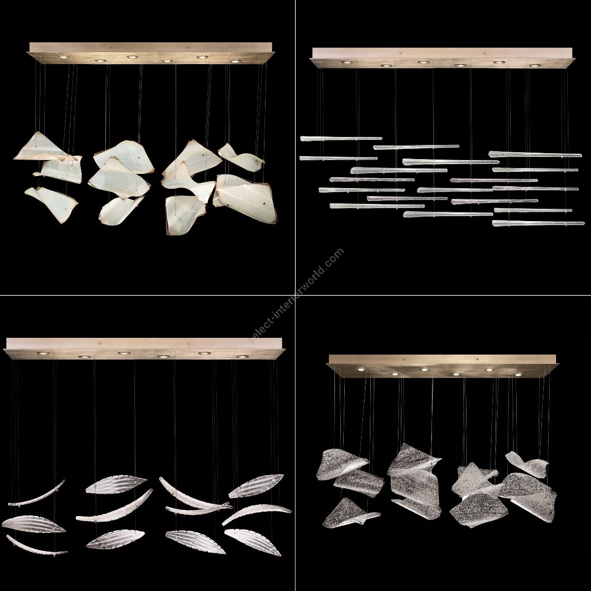 Fine Art Handcrafted Lighting / Pendant Lights / Elevate Rectangular 895140