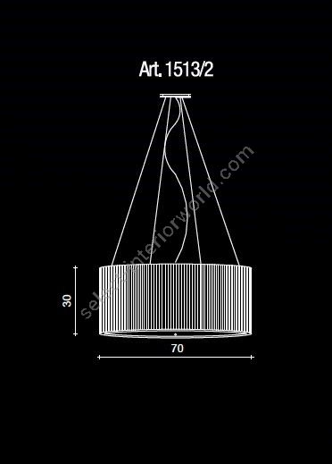 Il Paralume Marina / Chandelier / 1513/2