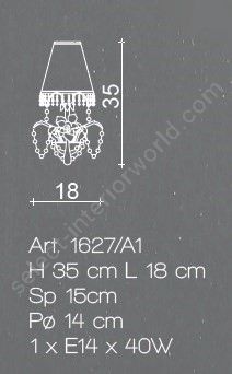 Il Paralume Marina / Wall Lamp / 1627/A1