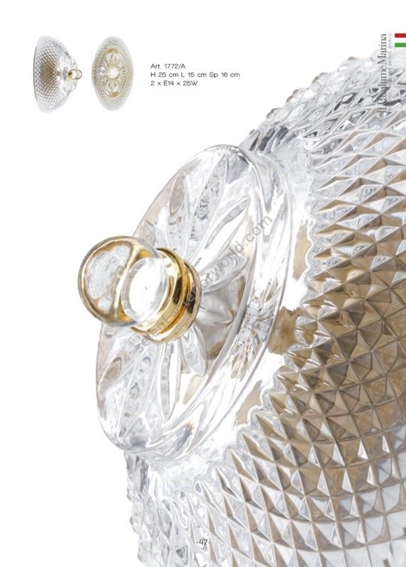 Il Paralume Marina / Wall Sconces / 1772/A/ORO24K