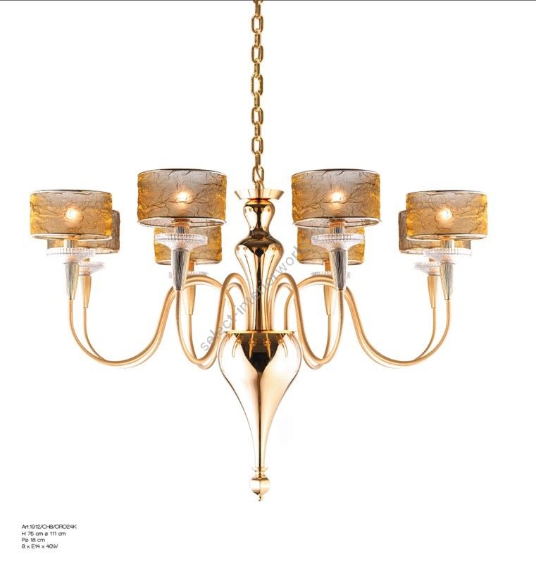 Il Paralume Marina / Pendants & Suspension Lights / 1912/CH8/ORO24K