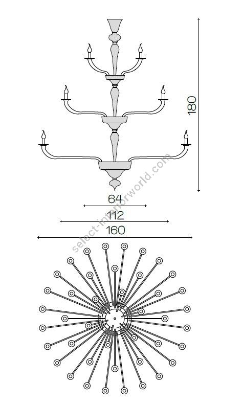 Il Paralume Marina / Chandelier / 2009CH42