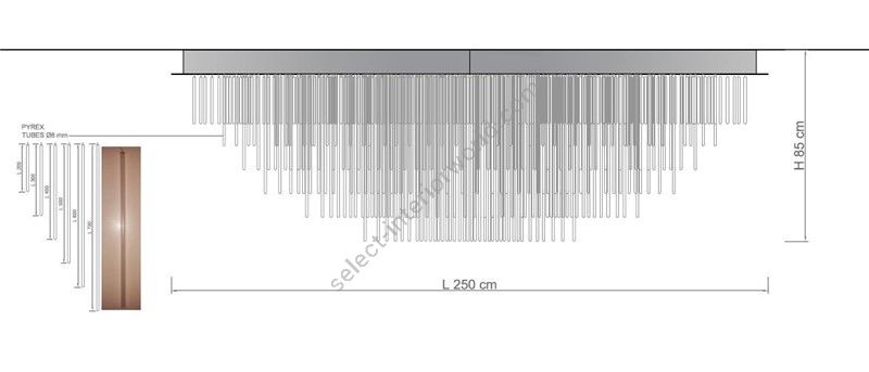 Il Paralume Marina / Chandelier / 2027/OVALE/L250