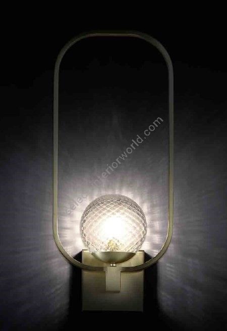 Il Paralume Marina / Wall Sconces / Brass Tube and Murano Glass 2056A1