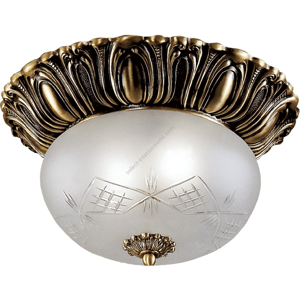 Possoni / Antique brass ceiling light / Amelia 20625