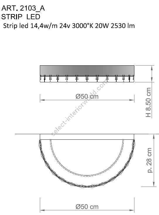 Il Paralume Marina / LED Wall Lights / IL-2103/A