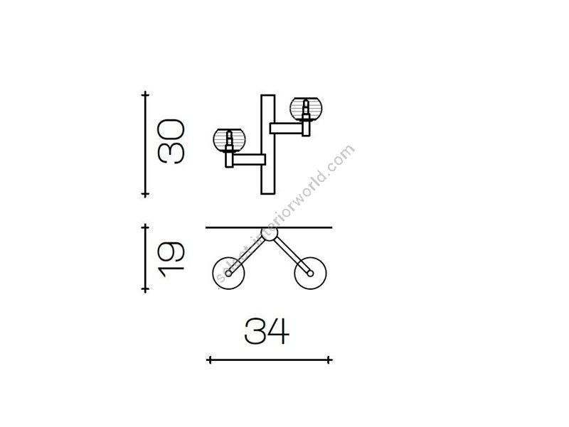Il Paralume Marina / Wall Sconces / IL-2130/A2/NL