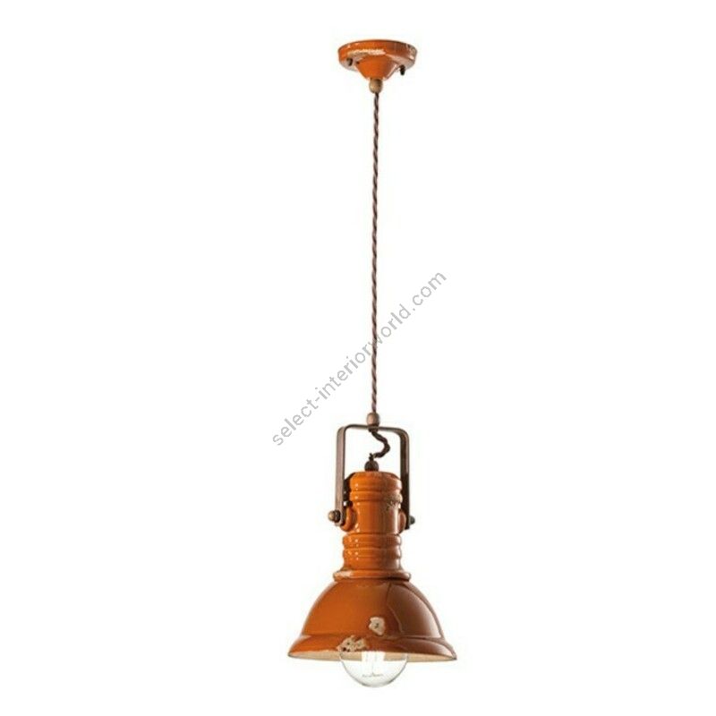 Swivel Pendant Lamp Industrial & Vintage Design C1691 by Ferroluce
