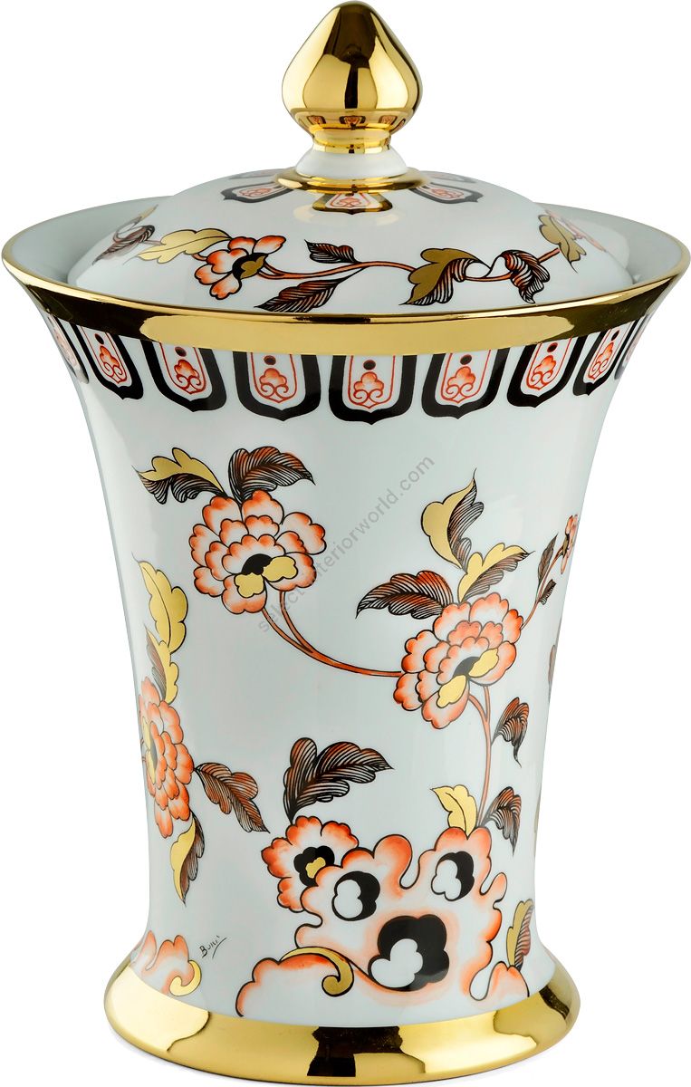 Le Porcellane / Vases with Lids / Fiori Cinesi 6109