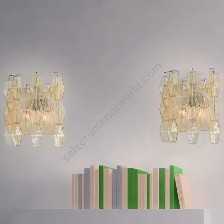 Patrizia Volpato / Wall Sconces / Glace Handcrafted Murano Glass 24 Karat Gold PV-4610-APP