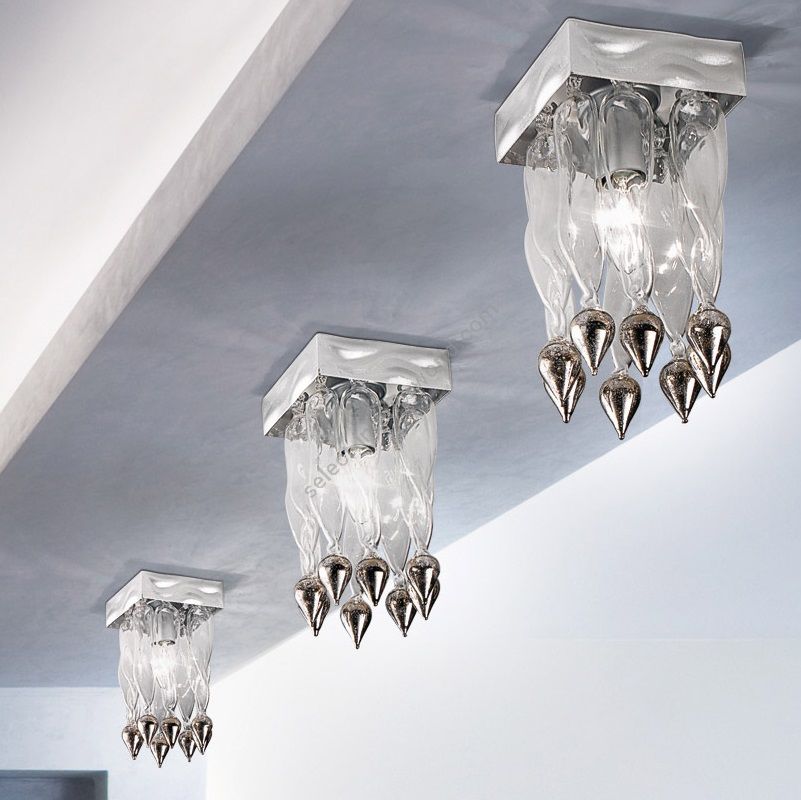 Patrizia Volpato / Semi-Flush Mounts / Alaska Handcrafted Murano Glass