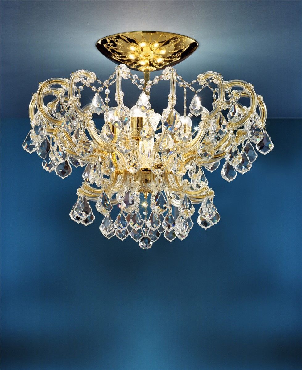 Italian Luxury Lighting / Chandeliers / Maria Theresa Ceiling 7 Lights 7002 007
