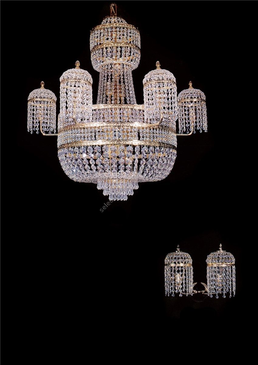 Italian Luxury Lighting / Chandeliers / Empire Style 24 Lights 7230 090