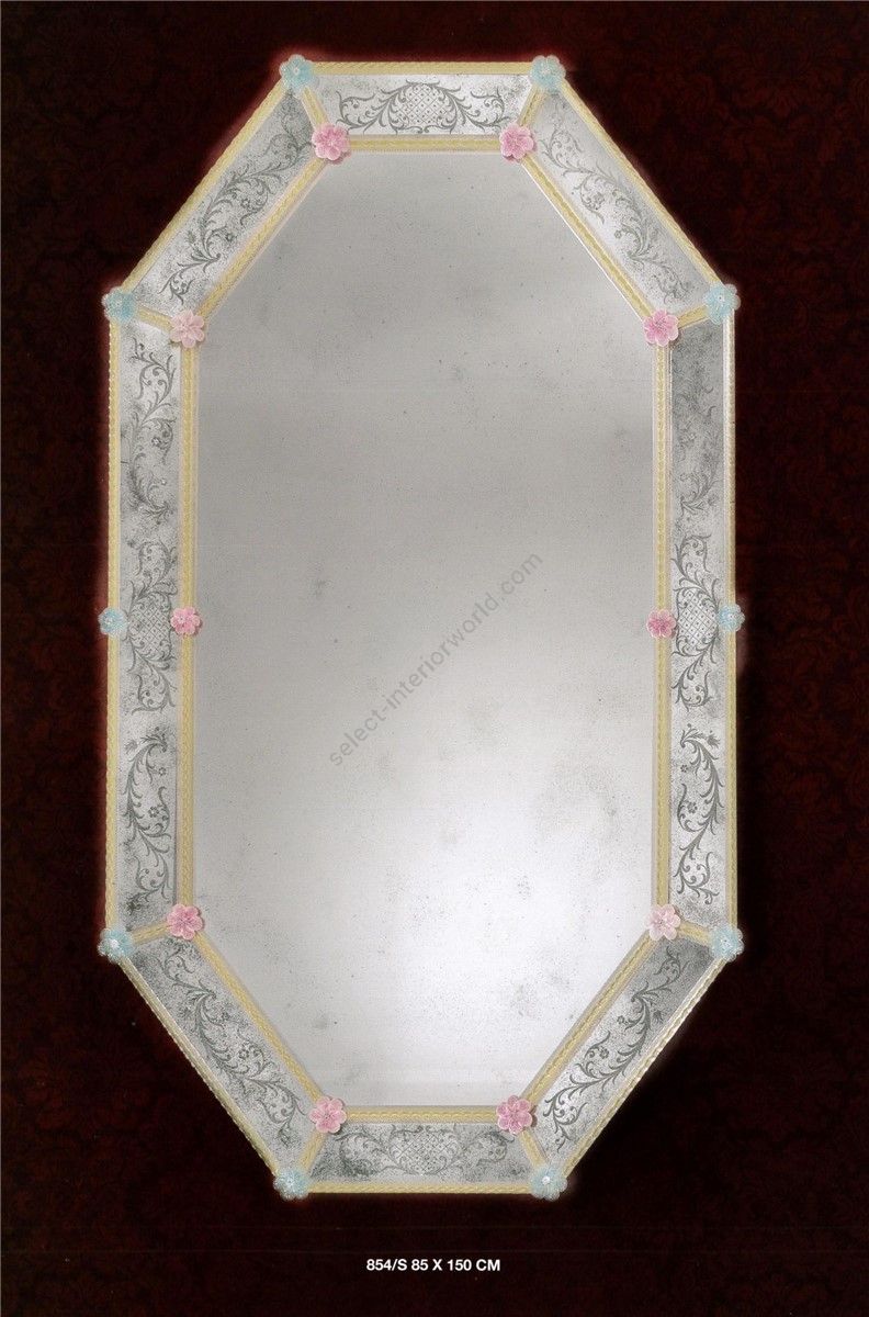 Italian Luxury Lighting / Wall Mirrors / Venetian Style Murano Glass 854S