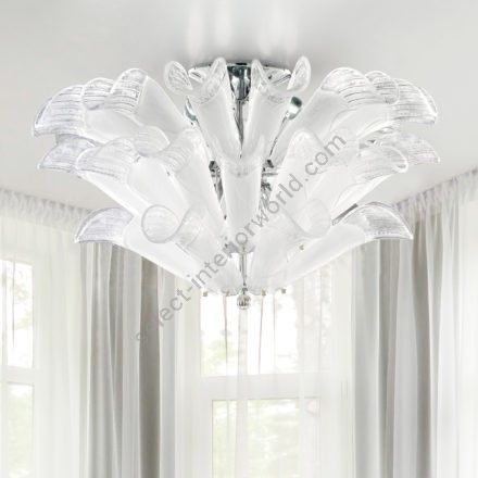 Patrizia Volpato / Chandeliers / Petali Handcrafted Murano Glass 24 Karat Gold