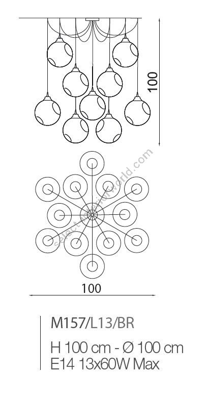 Il Paralume Marina / Chandelier / M157/L13
