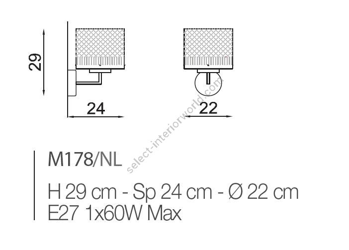 Il Paralume Marina / Wall Sconces / IL-M178/NL