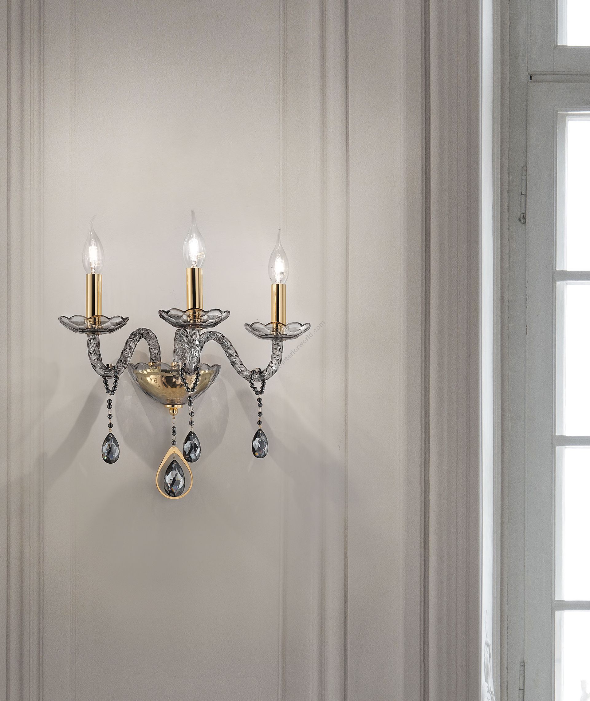 Euroluce Lampadari / Wall Sconces / Toochic A3 Oro Fumè