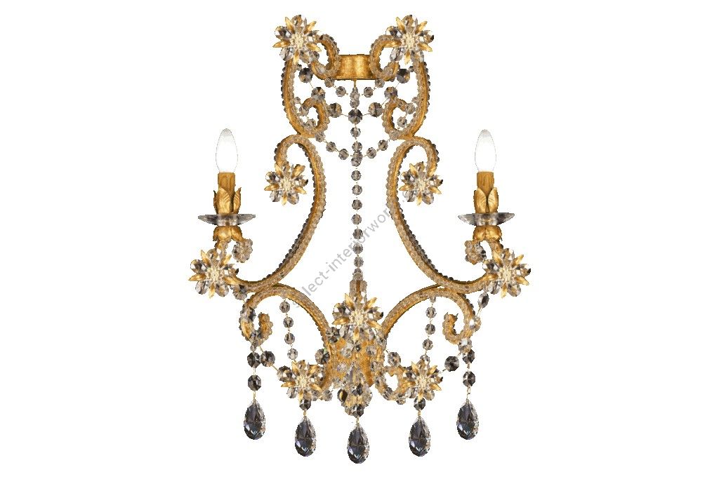 Mechini / Wall Lights / Bohemian Crystal and Clear Pearl Banding A269/2