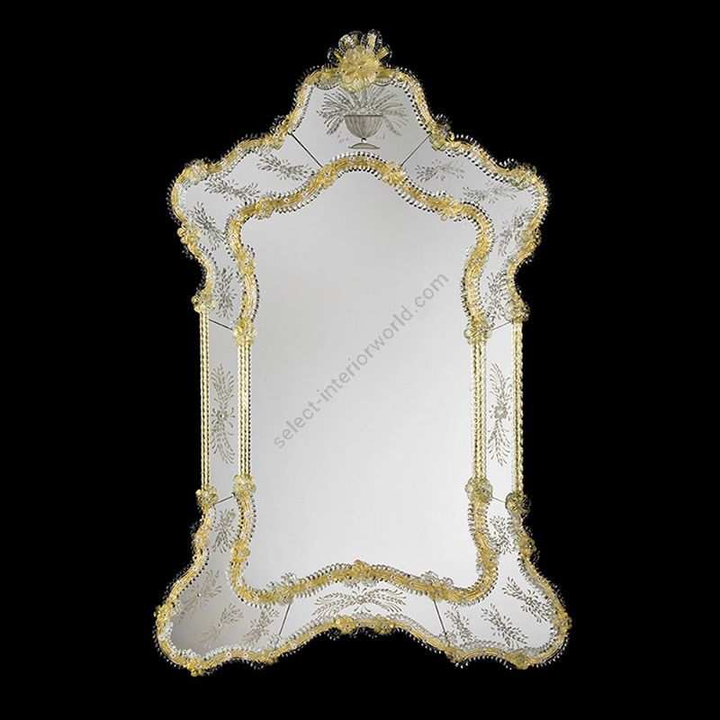 Glass & Glass Murano / Murano wall mirror / ART. MIR 120