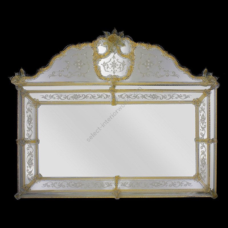 Glass & Glass Murano / Murano wall mirror / ART. MIR 270